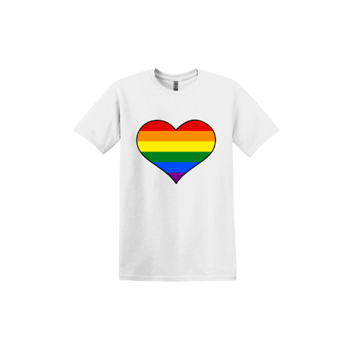 Rainbow Heart Unisex T-Shirt