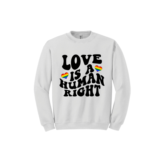 "Love is a Human Right" Unisex Sweatshirt